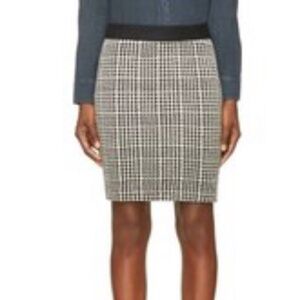 Roseanna Black & White Houndstooth Buster Skirt
